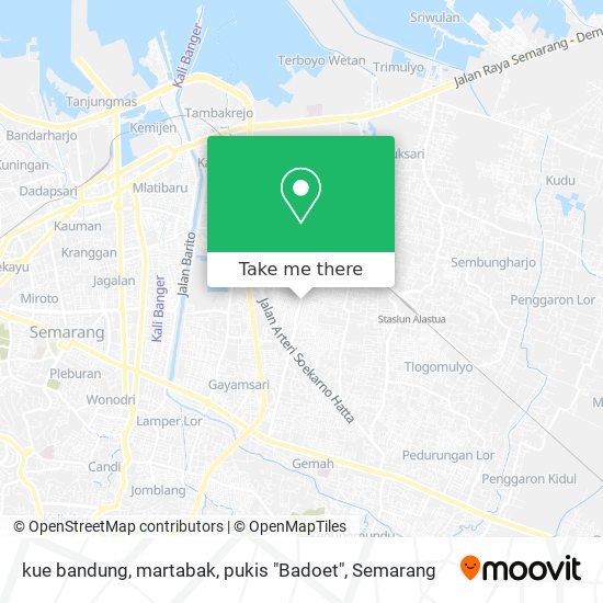 kue bandung, martabak, pukis "Badoet" map