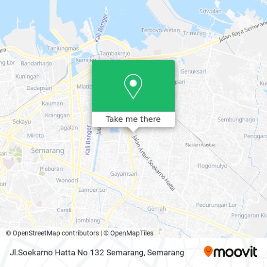 Jl.Soekarno Hatta No 132 Semarang map