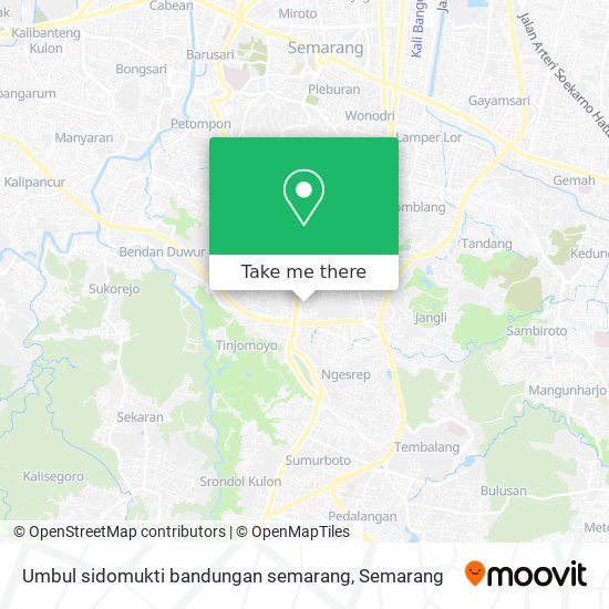 Umbul sidomukti bandungan semarang map