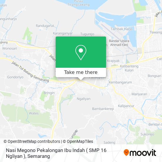 Nasi Megono Pekalongan Ibu Indah ( SMP 16 Ngliyan ) map