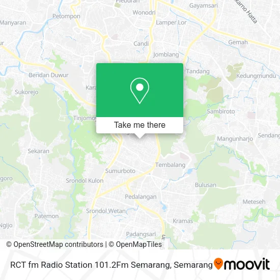 RCT fm Radio Station 101.2Fm Semarang map