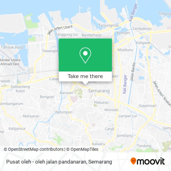 Pusat oleh - oleh jalan pandanaran map