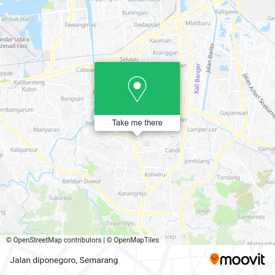 Jalan diponegoro map