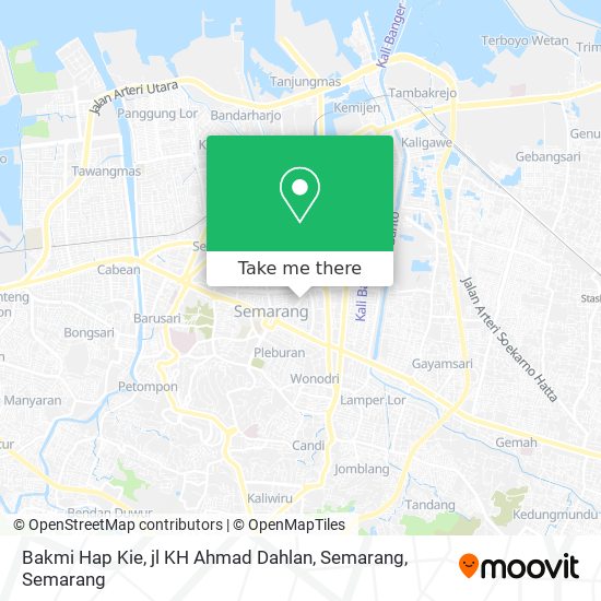 Bakmi Hap Kie, jl KH Ahmad Dahlan, Semarang map