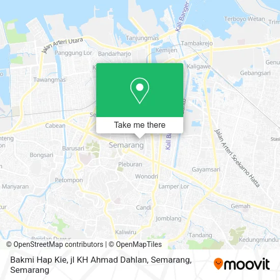 Bakmi Hap Kie, jl KH Ahmad Dahlan, Semarang map