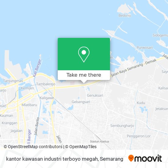 kantor kawasan industri terboyo megah map