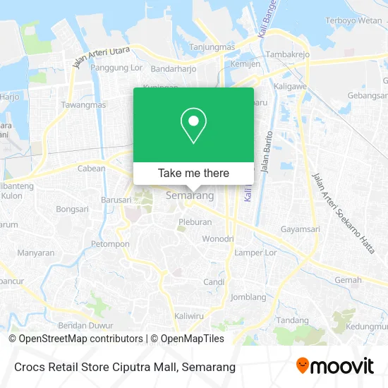 Crocs Retail Store Ciputra Mall map