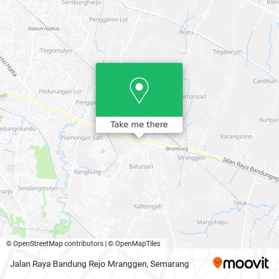 Jalan Raya Bandung Rejo Mranggen map