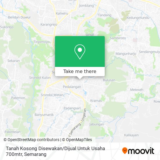 Tanah Kosong Disewakan / Dijual Untuk Usaha 700mtr map