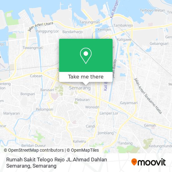 Rumah Sakit Telogo Rejo JL.Ahmad Dahlan Semarang map