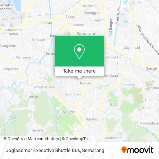 Joglosemar Executive Shuttle Bus map