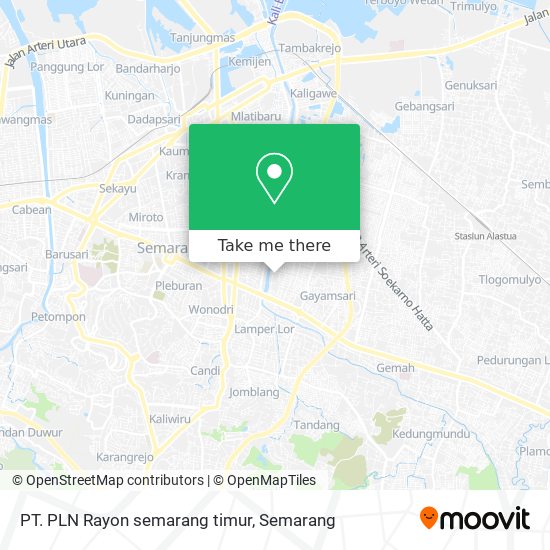 PT. PLN Rayon semarang timur map