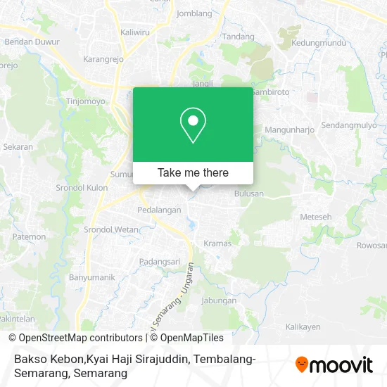 Bakso Kebon,Kyai Haji Sirajuddin, Tembalang-Semarang map
