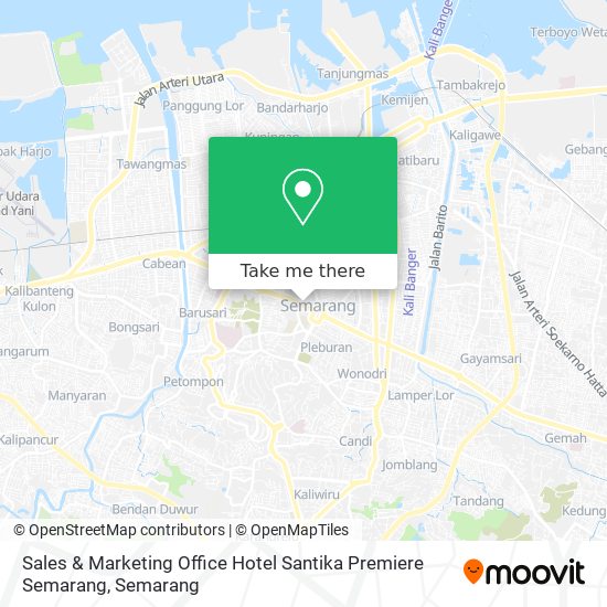 Sales & Marketing Office Hotel Santika Premiere Semarang map