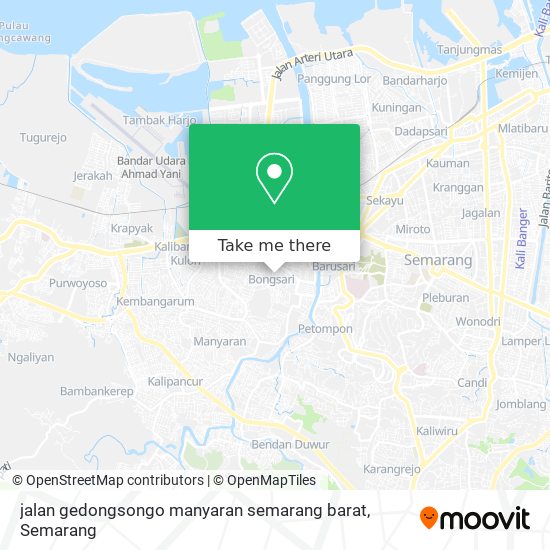 jalan gedongsongo manyaran semarang barat map