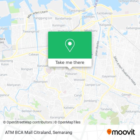 ATM BCA  Mall Citraland map