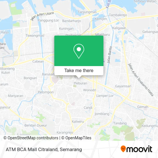 ATM BCA  Mall Citraland map
