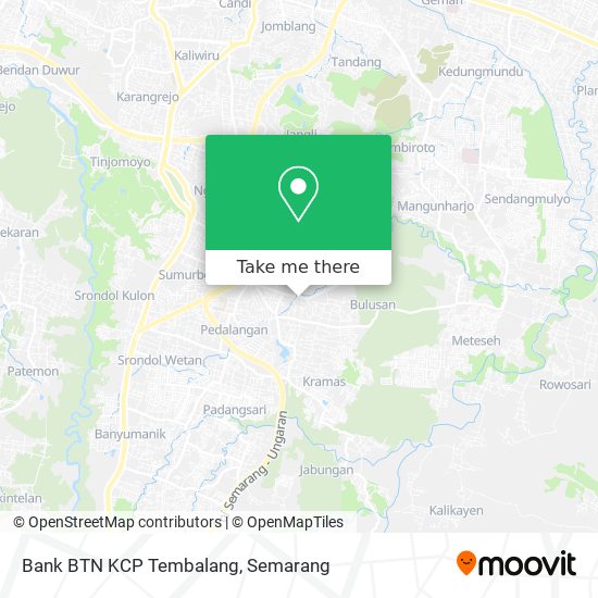 Bank BTN KCP Tembalang map