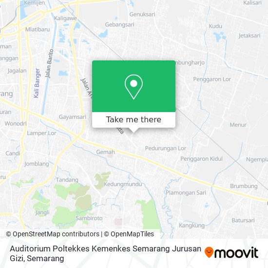Auditorium Poltekkes Kemenkes Semarang Jurusan Gizi map