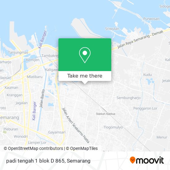 padi tengah 1 blok D 865 map