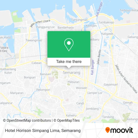Hotel Horison Simpang Lima map