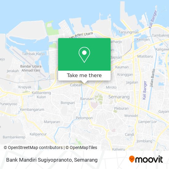 Bank Mandiri Sugiyopranoto map
