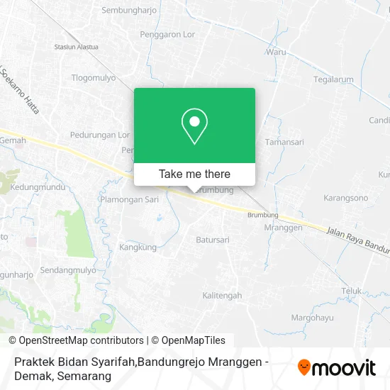 Praktek Bidan Syarifah,Bandungrejo Mranggen - Demak map