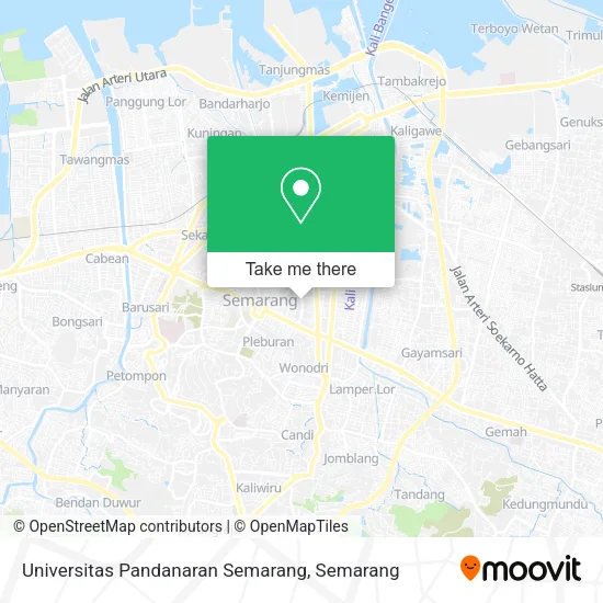Universitas Pandanaran Semarang map