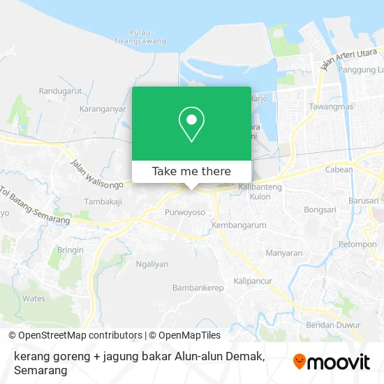kerang goreng + jagung bakar Alun-alun Demak map