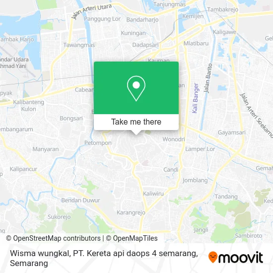 Wisma wungkal, PT. Kereta api daops 4 semarang map