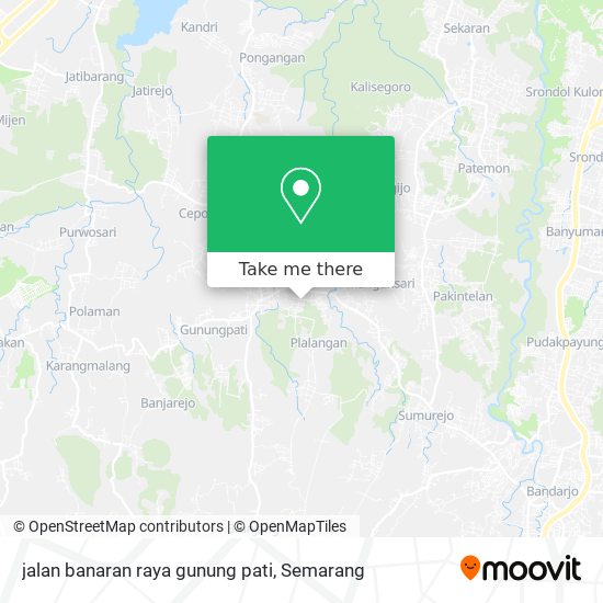 jalan banaran raya gunung pati map