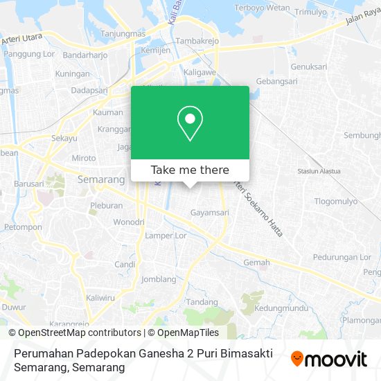 Perumahan Padepokan Ganesha 2 Puri Bimasakti Semarang map