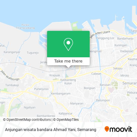 Anjungan wisata bandara Ahmad Yani map