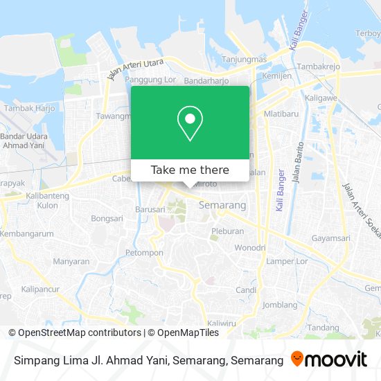Simpang Lima Jl. Ahmad Yani, Semarang map