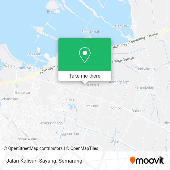 Jalan Kalisari-Sayung map