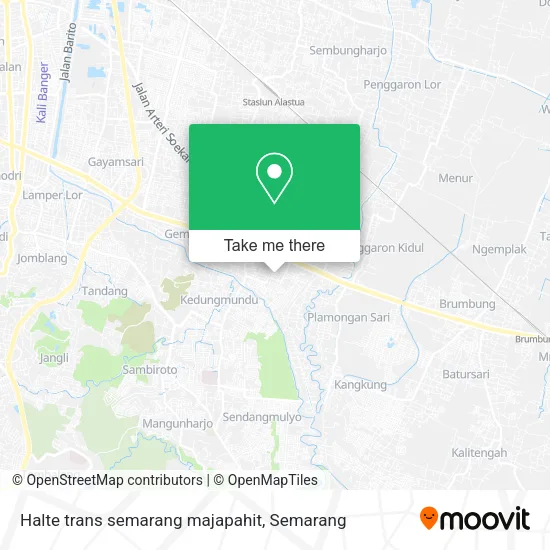 Halte trans semarang majapahit map
