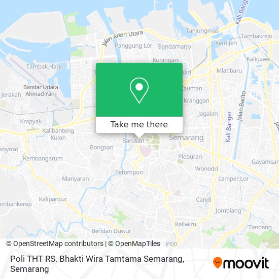 Poli THT RS. Bhakti Wira Tamtama Semarang map