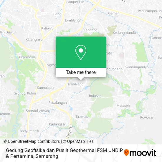 Gedung Geofisika dan Puslit Geothermal FSM UNDIP & Pertamina map