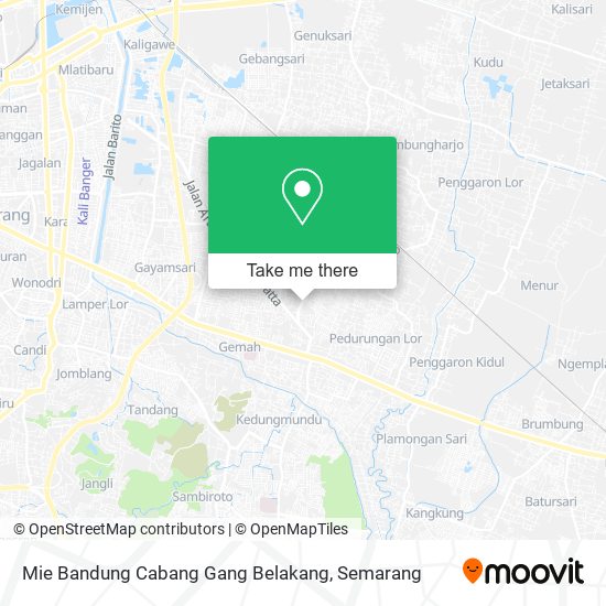 Mie Bandung Cabang Gang Belakang map