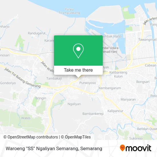 Waroeng "SS" Ngaliyan Semarang map