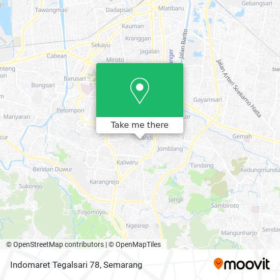 Indomaret Tegalsari 78 map
