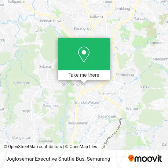 Joglosemar Executive Shuttle Bus map
