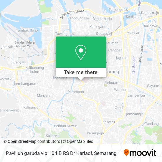 Paviliun garuda vip 104 B RS Dr Kariadi map