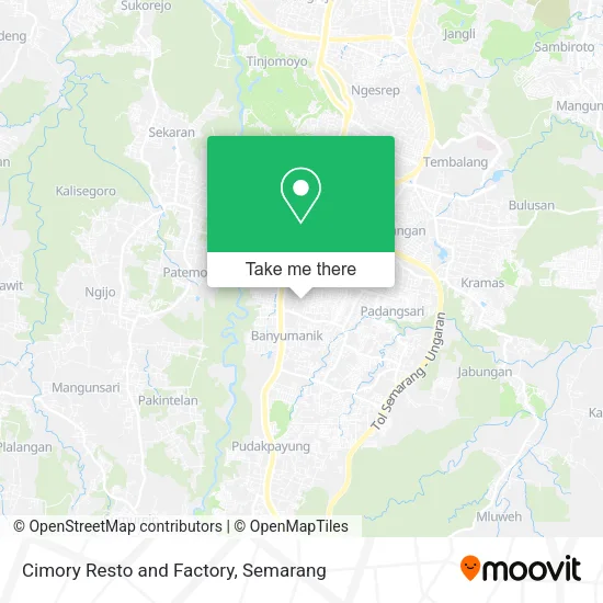 Cimory Resto and Factory map