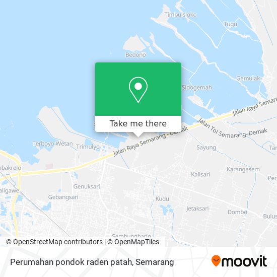 Perumahan pondok raden patah map