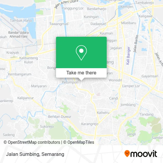Jalan Sumbing map