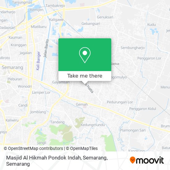 Masjid Al Hikmah Pondok Indah, Semarang map