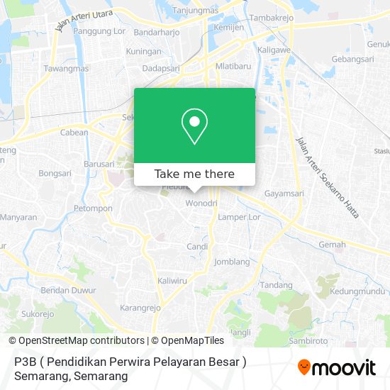 P3B ( Pendidikan Perwira Pelayaran Besar ) Semarang map