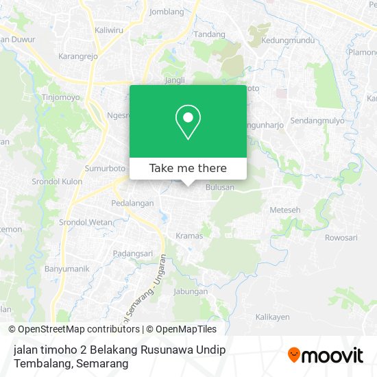 jalan timoho 2 Belakang Rusunawa Undip Tembalang map