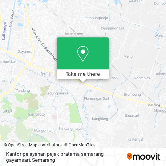 Kantor pelayanan pajak pratama semarang gayamsari map